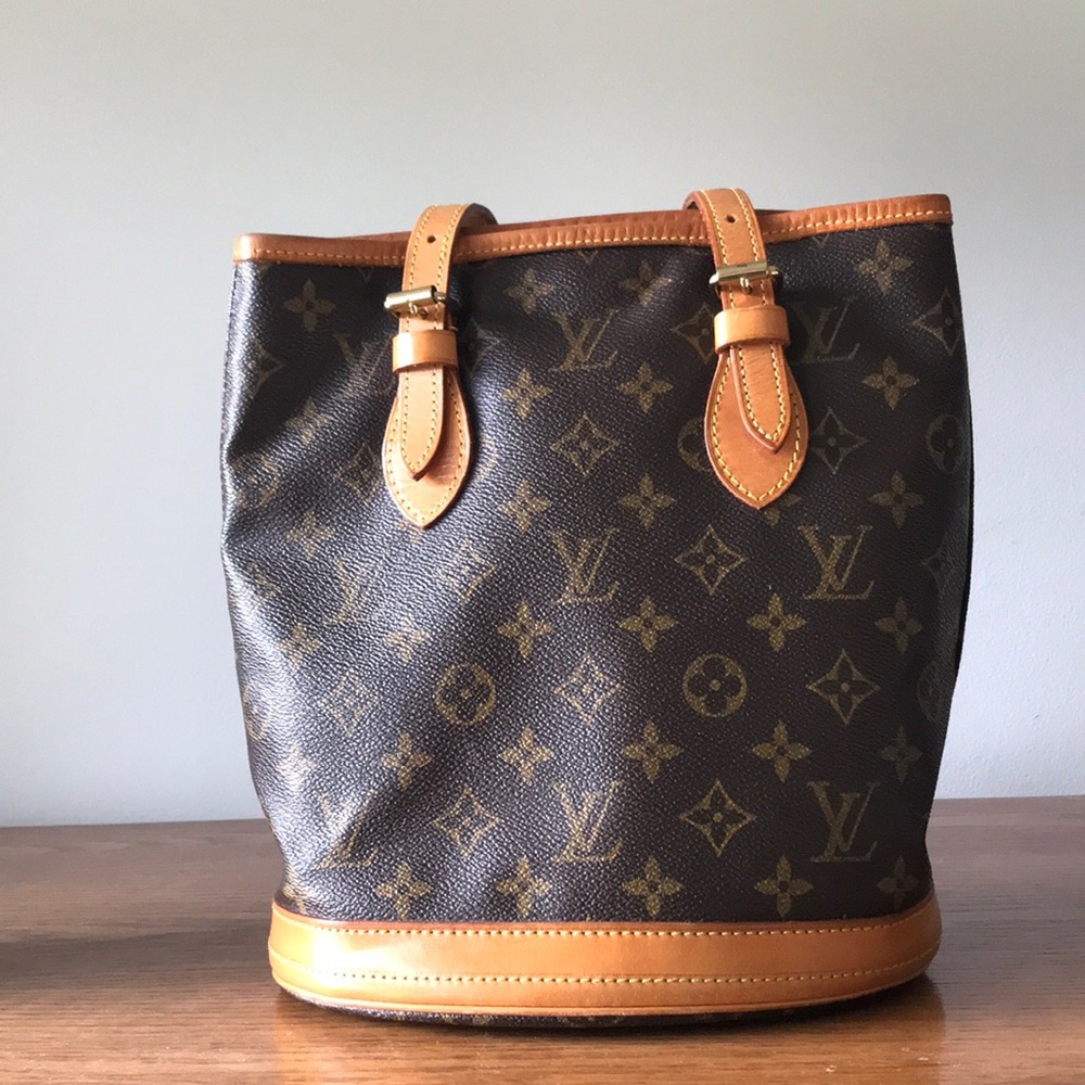LV monogram bucket bag